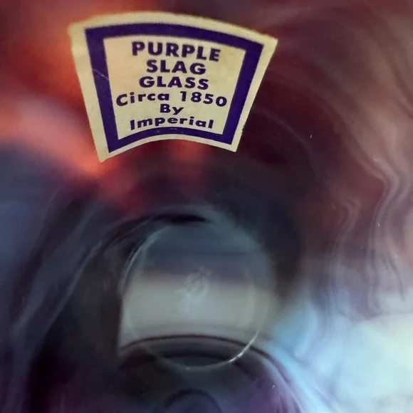 Purple Slag Glass Toothpick Holder by Imperial - Picture 5 of 8